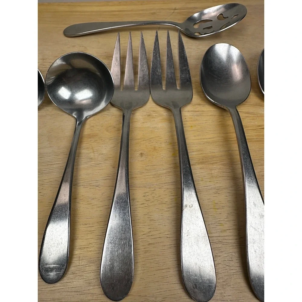 Stanley Roberts Stainless Flatware 7 Replacement Pieces‎ Satin Modern Taiwan SRB